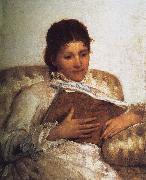 Mary Cassatt Reading the book oil painting reproduction